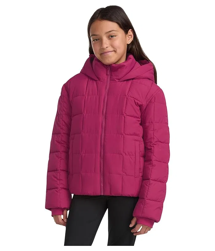 Пуховик Midweight Puffer Jacket abercrombie kids, Magenta Haze