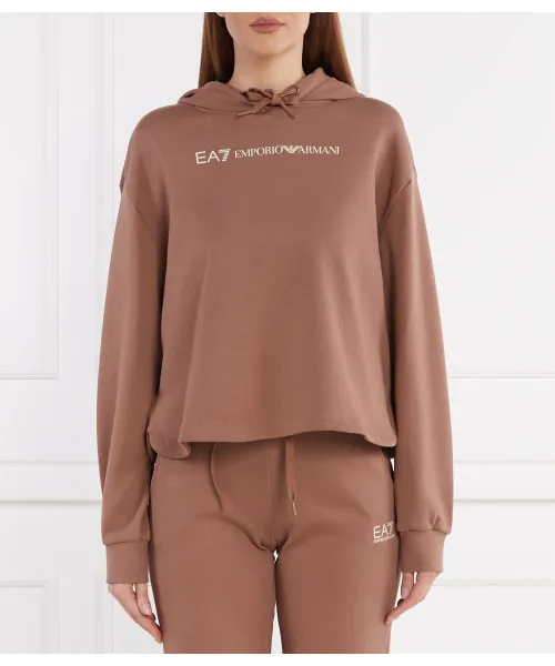 

Толстовка Regular fit Ea7, коричневый