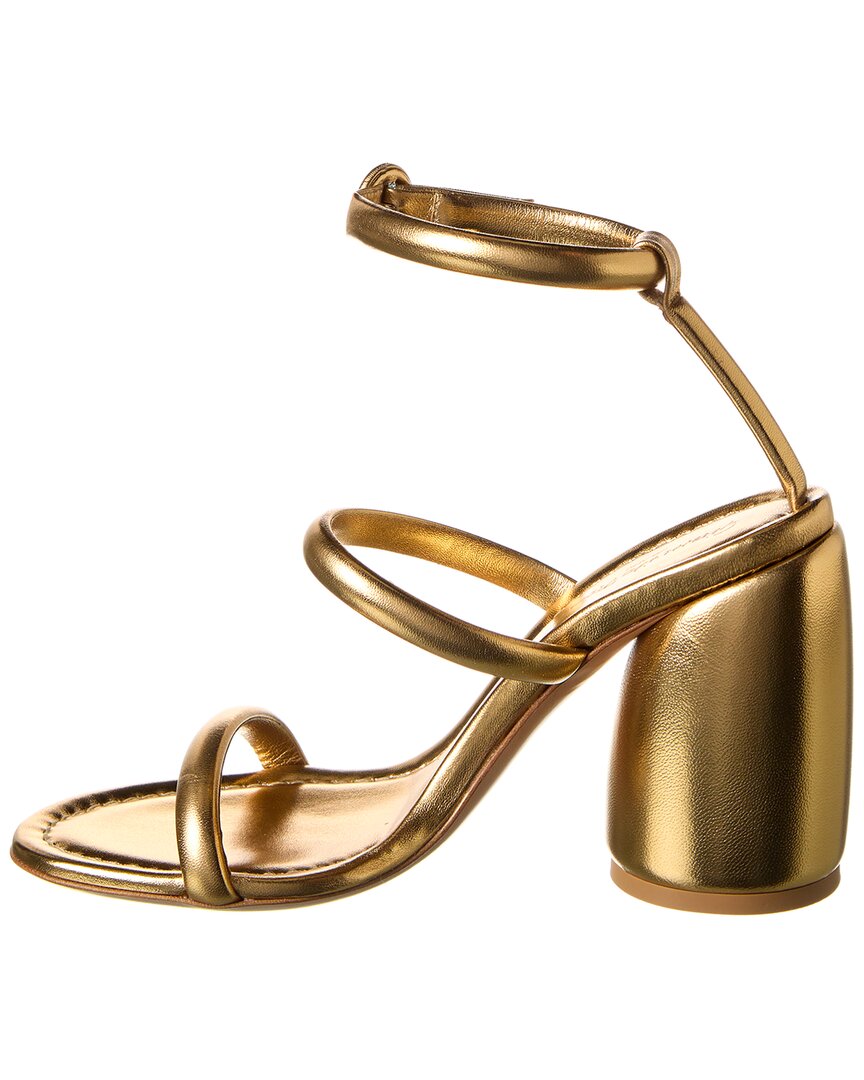 Gianvito Rossi Adrie 95 Leather Sandal, желтый — фото 2