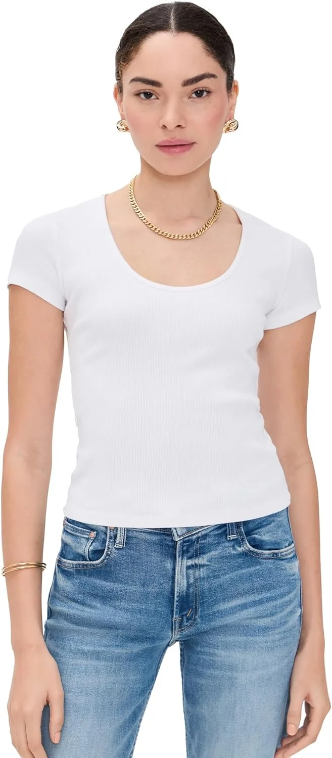 

L'AGENCE Женская футболка с коротким рукавом и круглым вырезом Brynlee