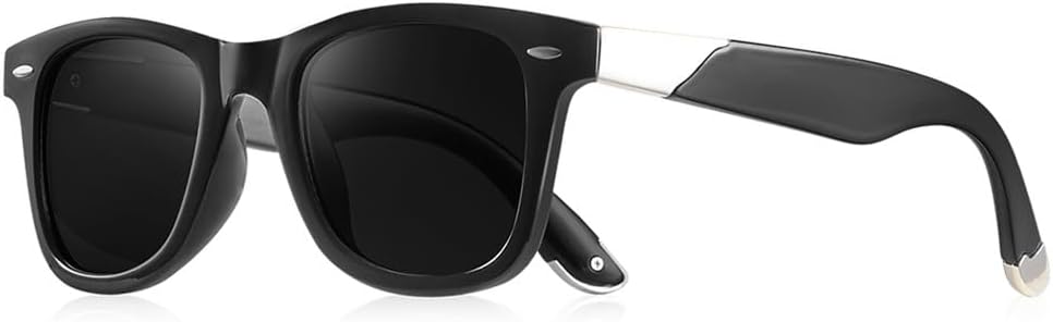 

Классические ретро-солнцезащитные очки квадратной формы для мужчин с металлическими заклепками, унисекс, для вождения, рыбалки, винтажные, с защитой от УФ-излучения UV400, прочные, модные, женские UJNHGQ, C6bright Black