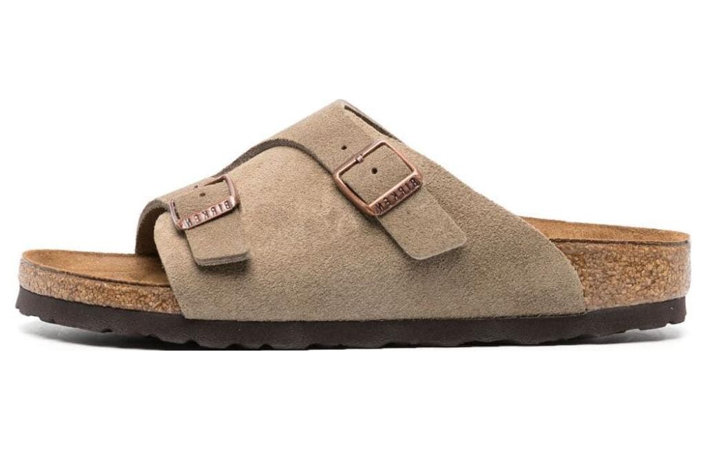 Шлепанцы женские серо-коричневые Birkenstock