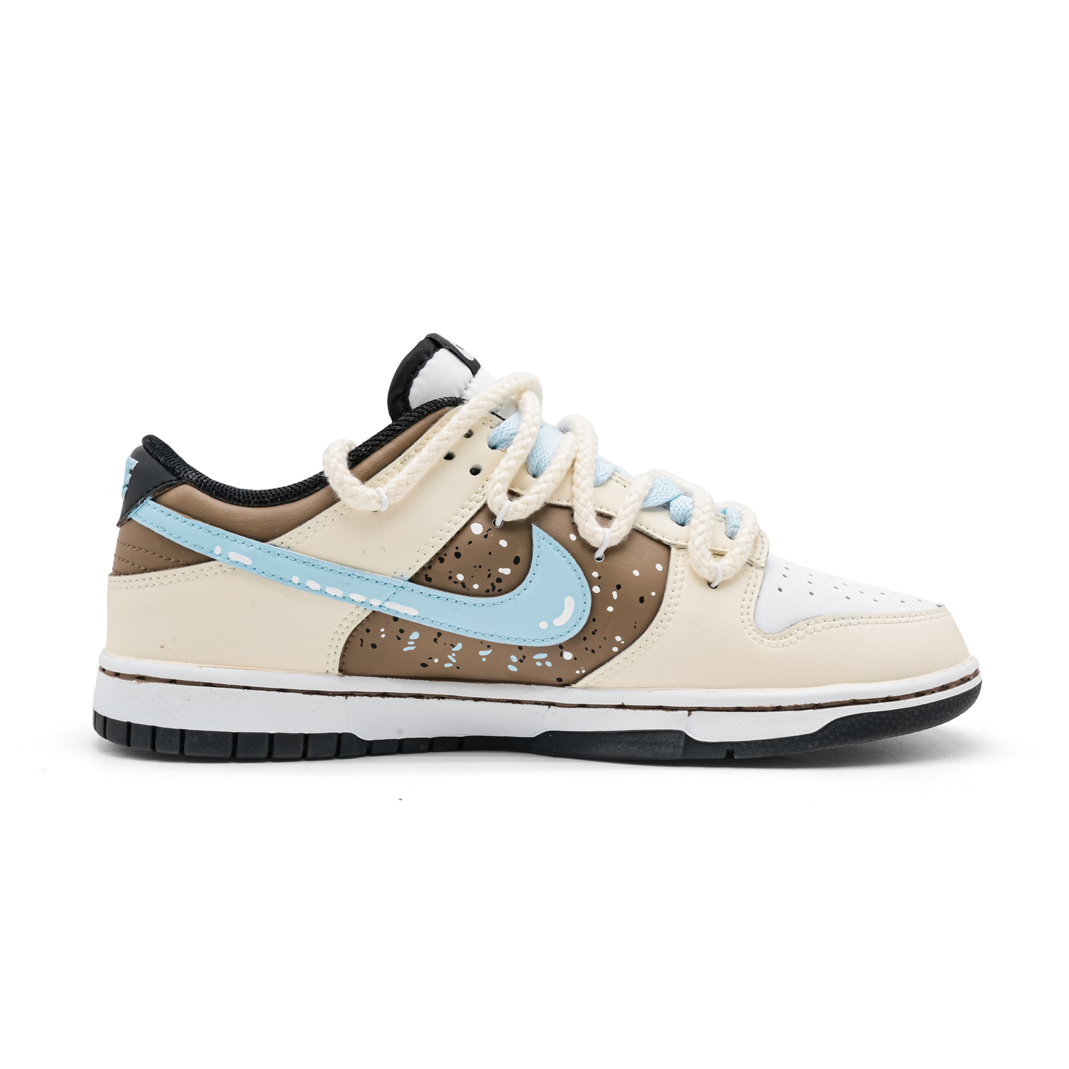 Nike Кроссовки для скейтбординга low top, детские, Dunk 'Black', Slip Resistant, Cushioning, Abrasion Resistant, коричневые, unisex — фото 3