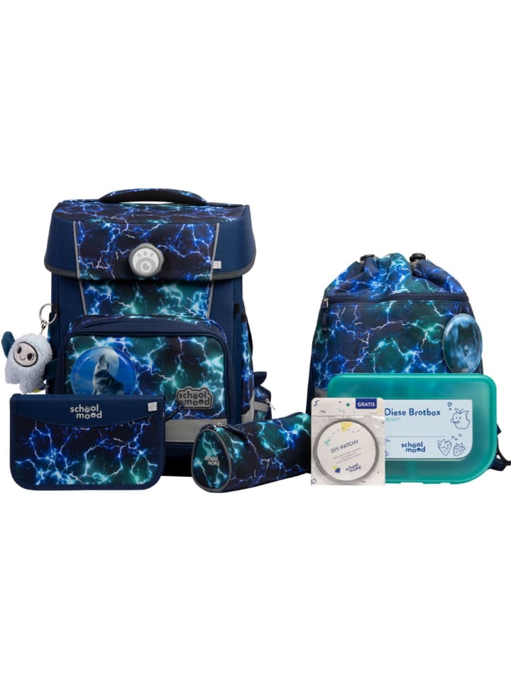 

SCHOOL-MOOD Набор из 7 школьных сумок Champion Pro Felix Wolf синего цвета