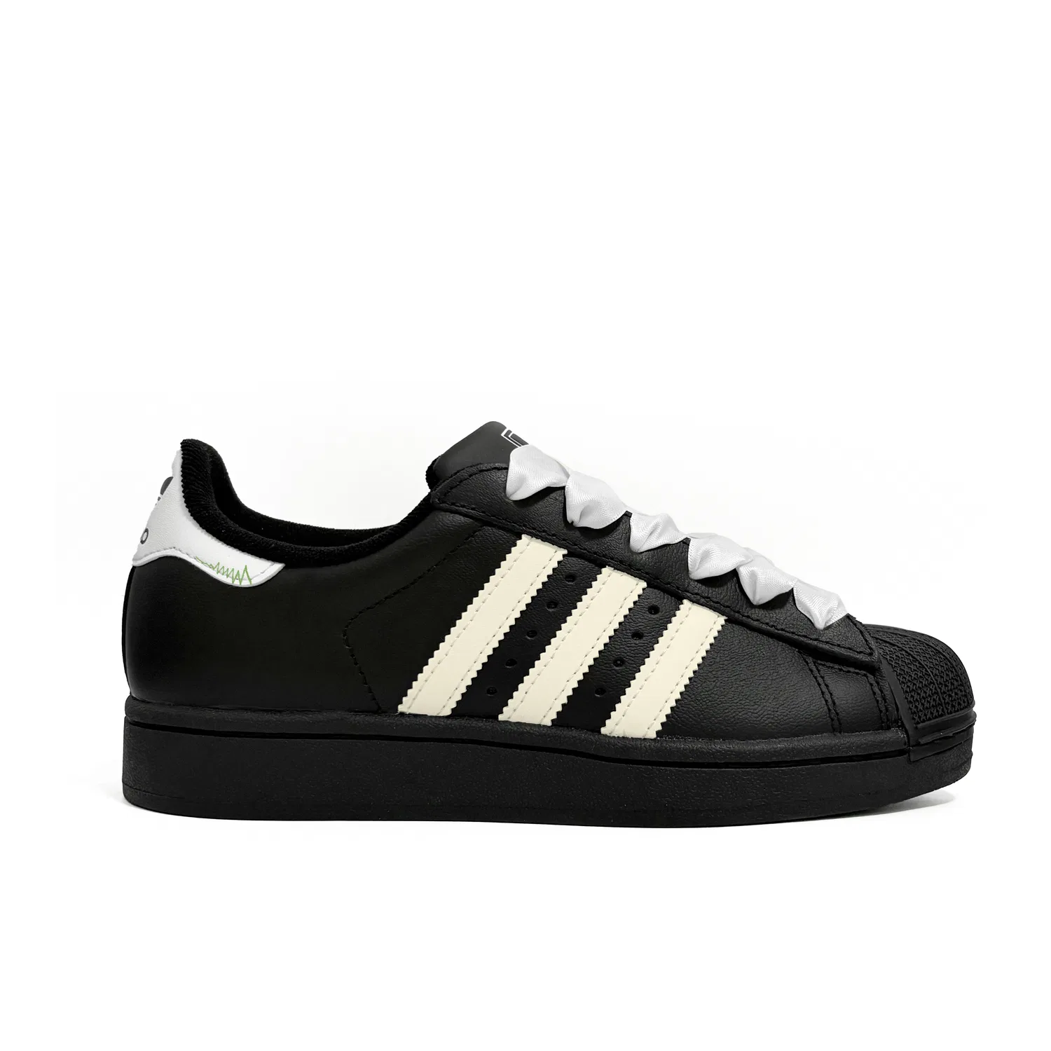 Кеды для скейтбординга Superstar 2 Green Apple Pit Adidas Originals черные — фото 3