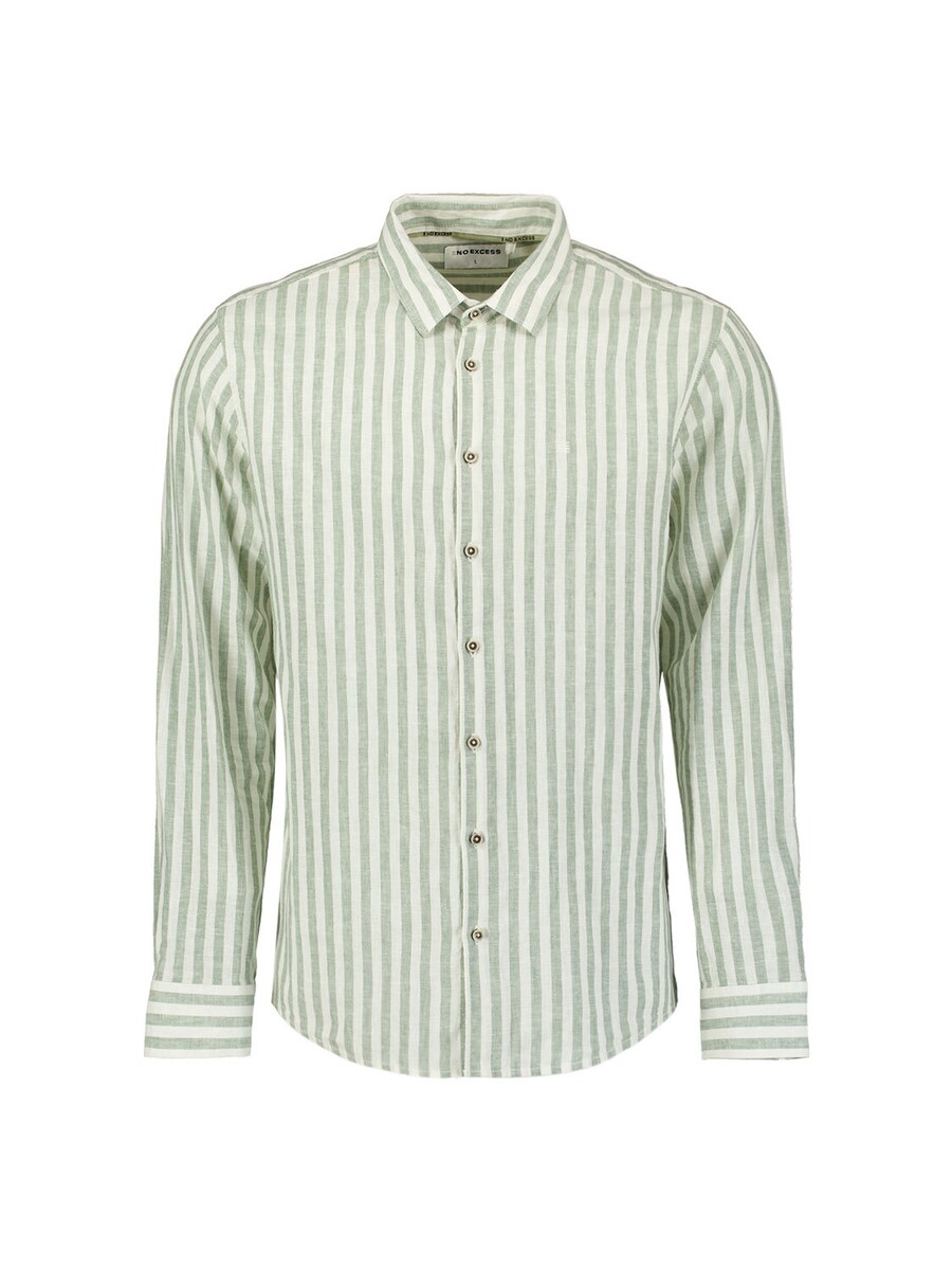 

Рубашка на пуговицах классического кроя No Excess, Green