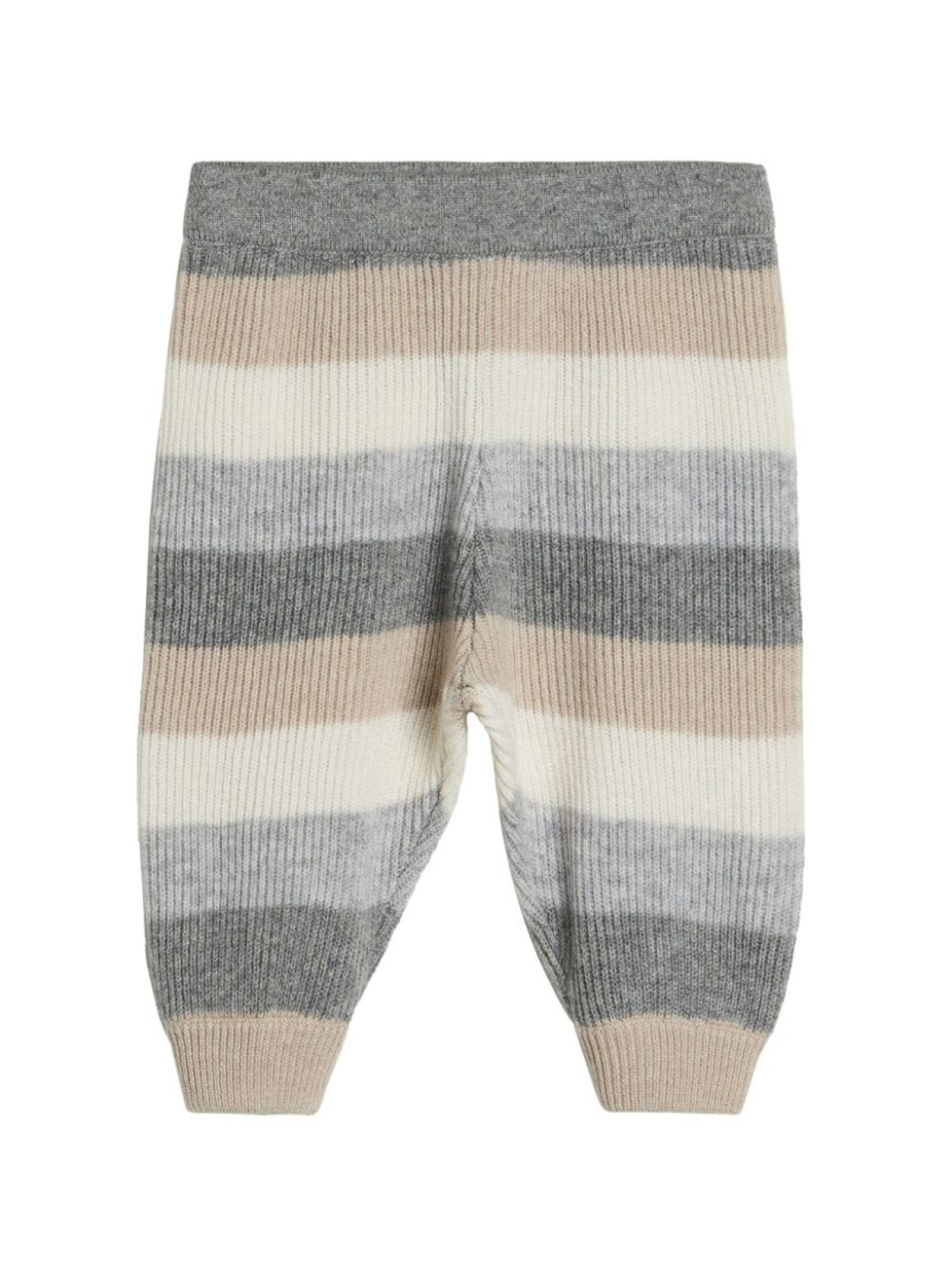 

Brunello Cucinelli Kids кашемировые брюки в полоску, нейтральный цвет