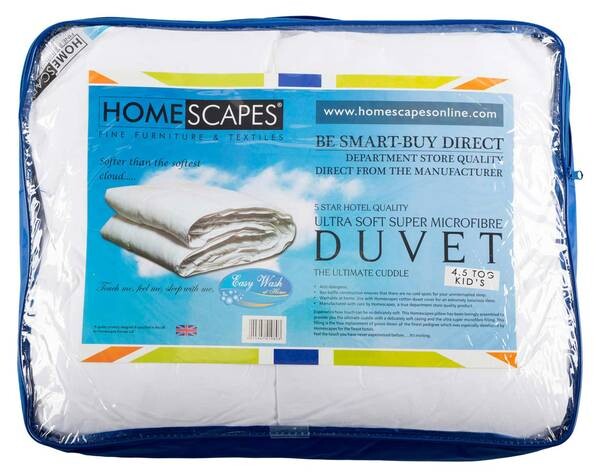 

Детское одеяло, 2 класс тепла. Homescapes, белый