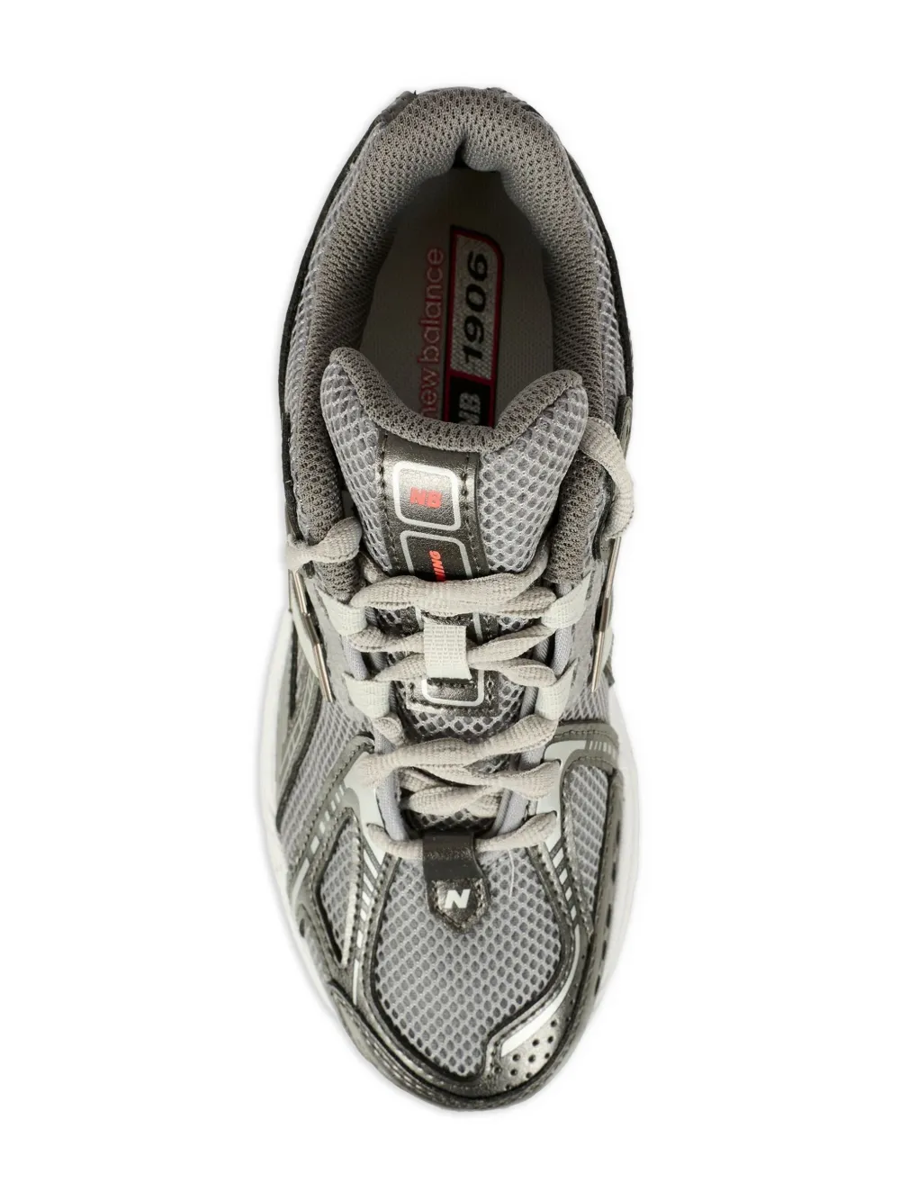 Кроссовки 1906 на шнуровке New Balance Kids, серый — фото 4