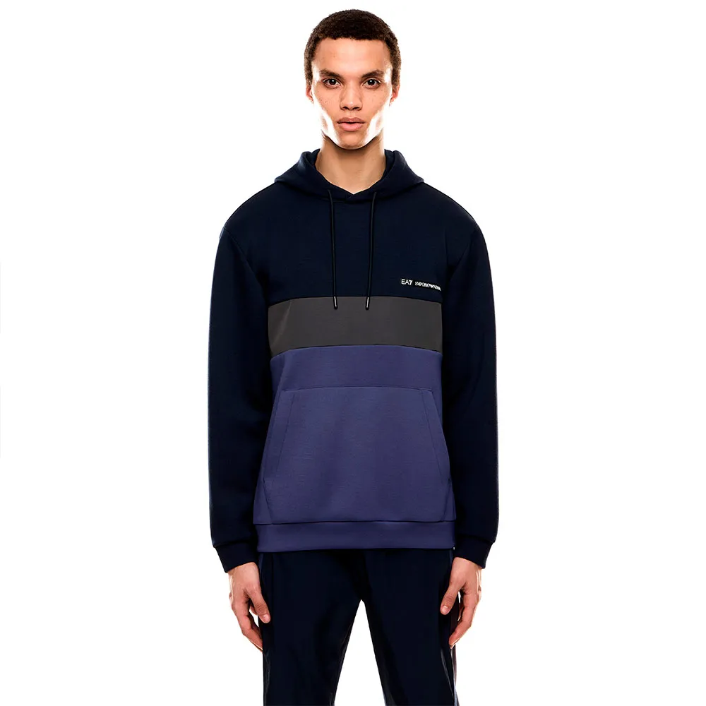 

Толстовка EA7 EMPORIO ARMANI Train Athletic Colour Block Nylon full zip, синий