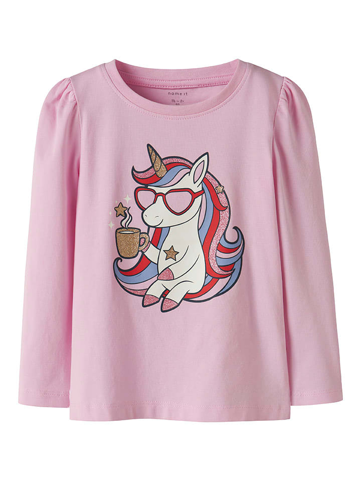 

Рубашка с длинным рукавом name it, розовый