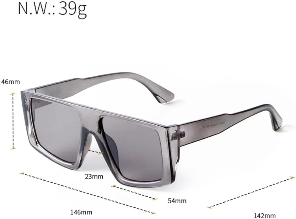 

Модные красные солнцезащитные очки с плоской верхней частью квадратной формы для женщин и мужчин, стильные солнцезащитные очки в прозрачной зеленой оправе MTZJH, C1