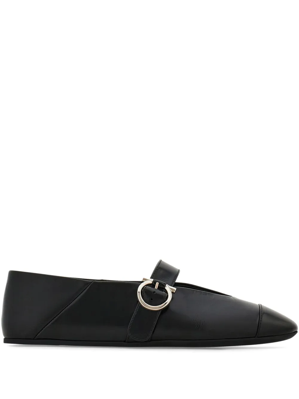 Балетки с декором Gancini Ferragamo, черный