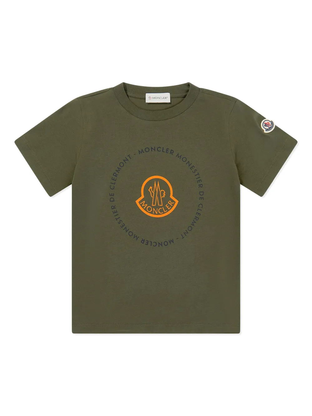 

Футболка с логотипом Moncler Enfant, зеленый