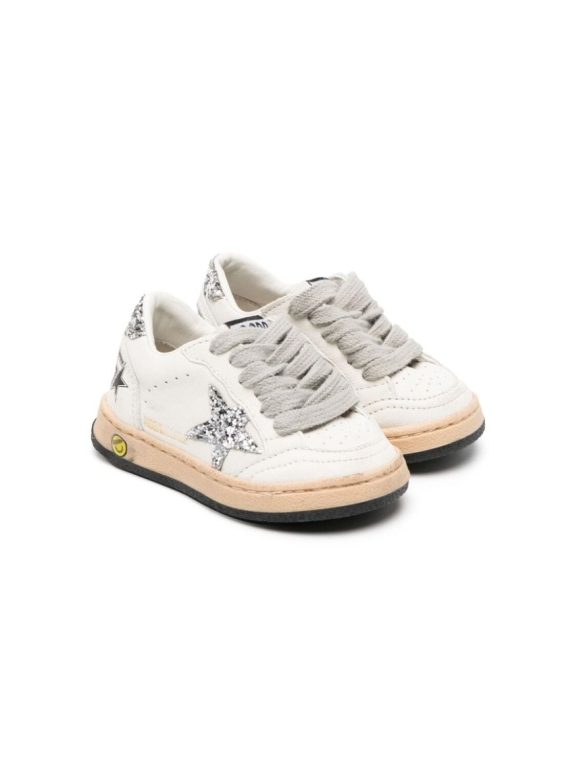 

Golden Goose Kids кеды с нашивками, серый