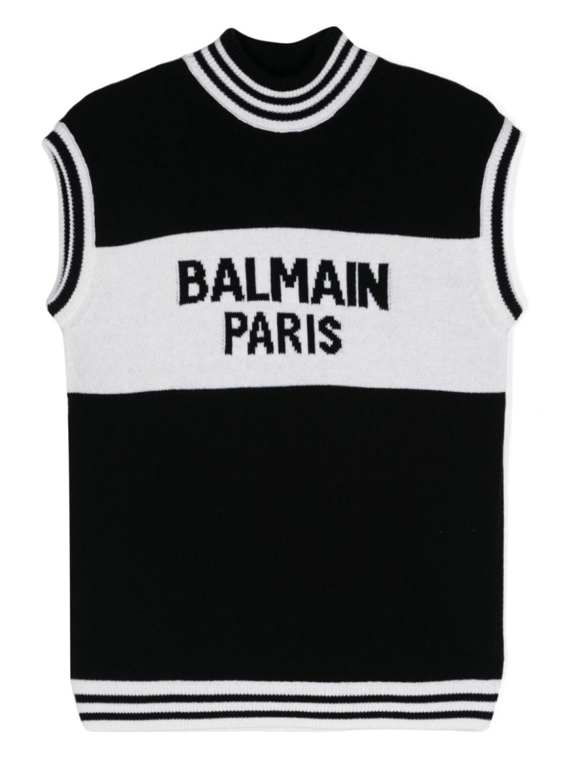 

Свитер без рукавов Balmain Kids, черный