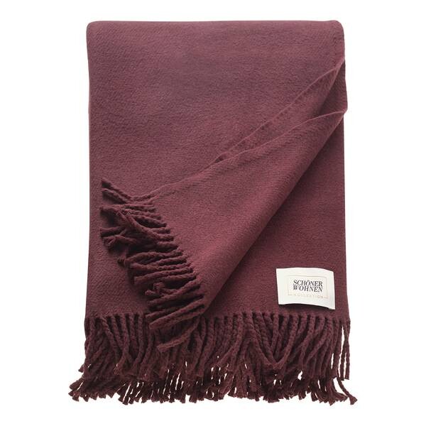 

Плед Schöner Wohnen Kollektion SW-Basics, 200 см цвет pflaume