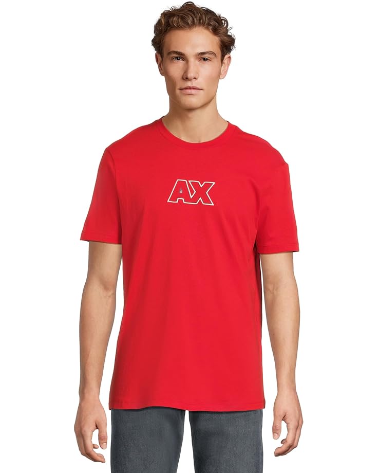 

Мужская футболка Armani Exchange Heavy Cotton Jersey, Haute Red, Красный, Мужская футболка Armani Exchange Heavy Cotton Jersey, Haute Red