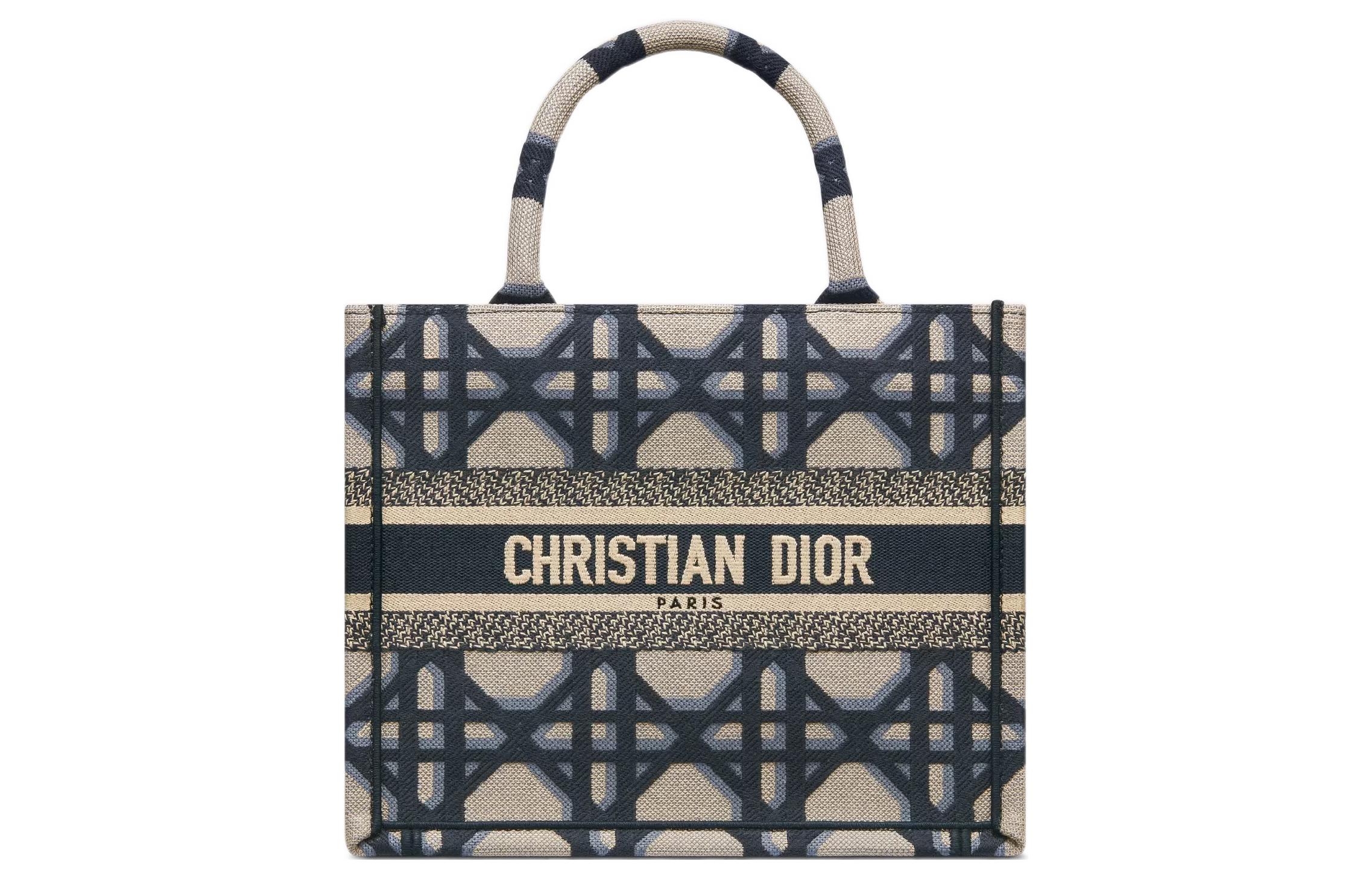 DIOR Вышитая сумка-шоппер Книжный тоут — фото 2
