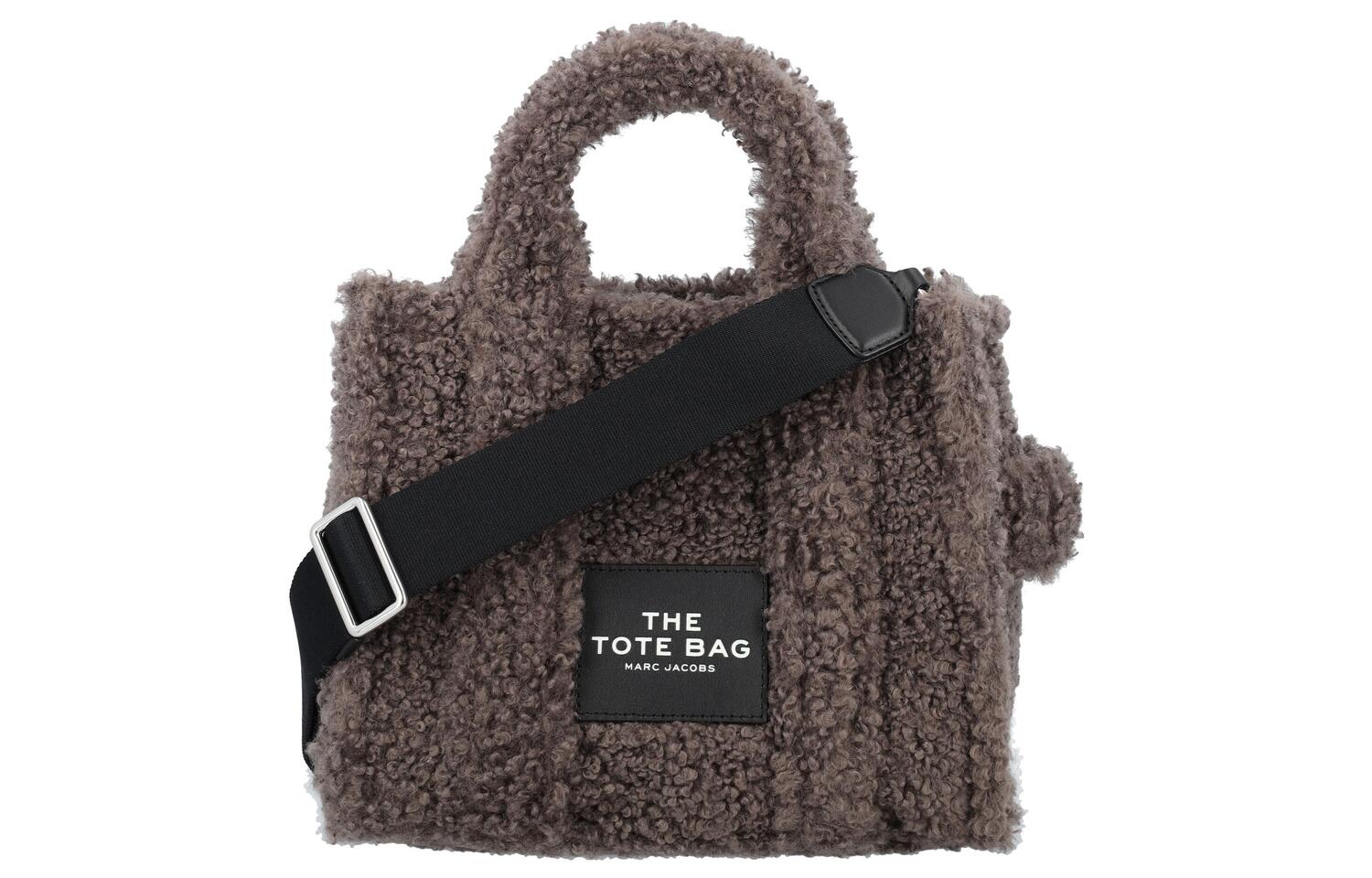 

Сумка-шоппер из махровой ткани маленького размера на пояс серый MARC JACOBS