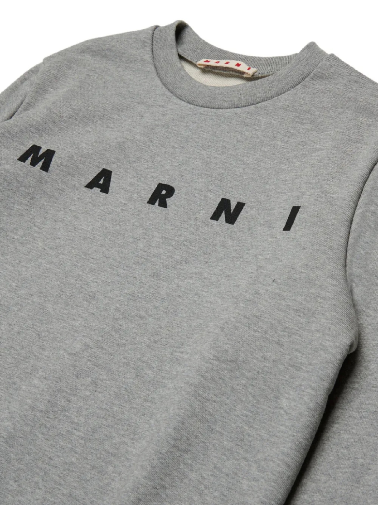 Детская хлопковая толстовка Marni Kids, серый — фото 3