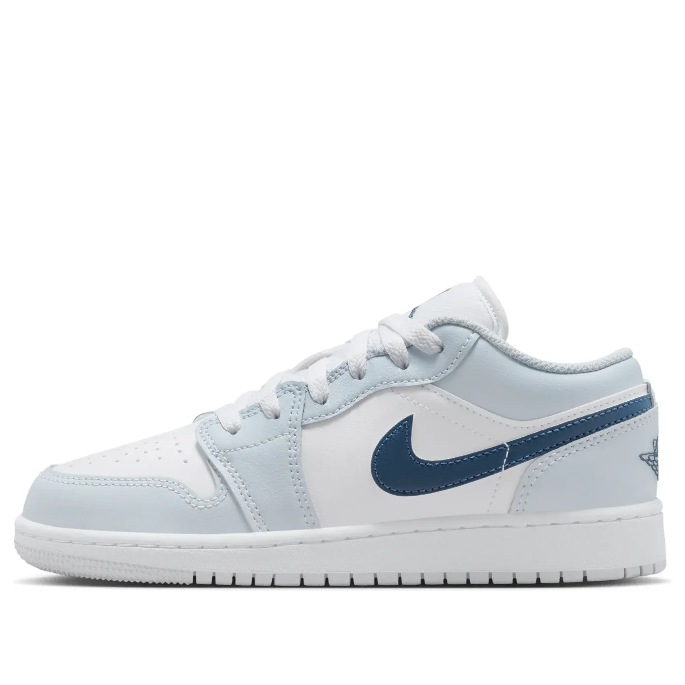 Кроссовки (GS) Air Jordan 1 Low 'White Aura Squadron Blue'