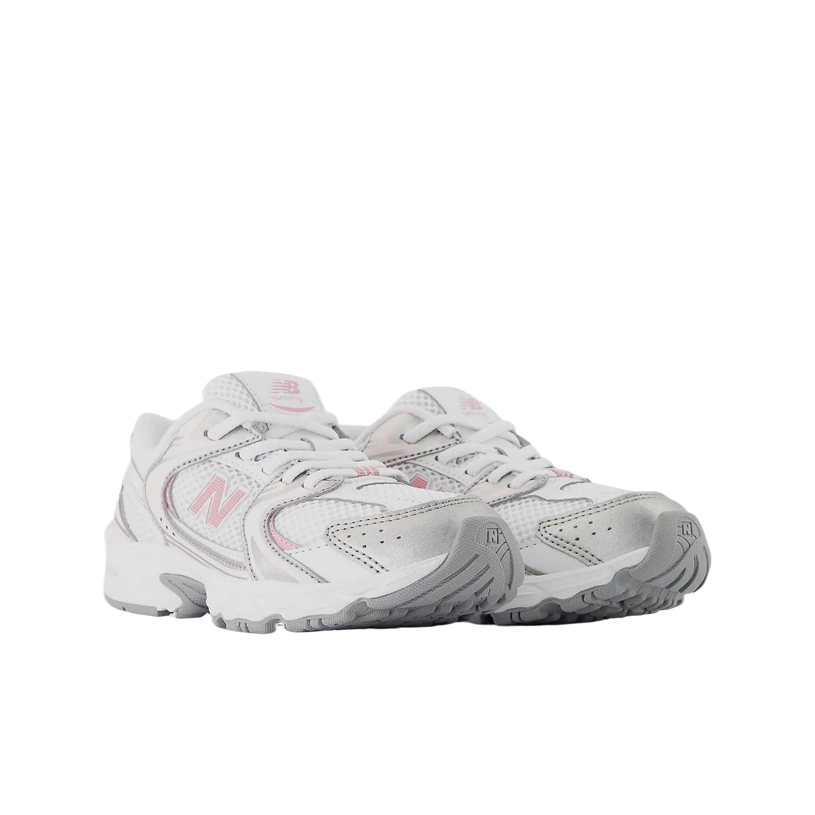 New Balance NB 530 амортизация отскок дышащие низкие детские беговые кроссовки pink gray kids' — фото 3