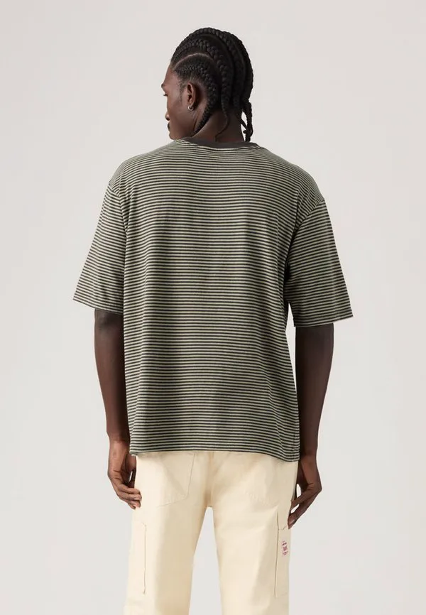 Рабочая футболка, базовая футболка Levi'S Workwear, Euan Stripe Dried Sage — фото 3