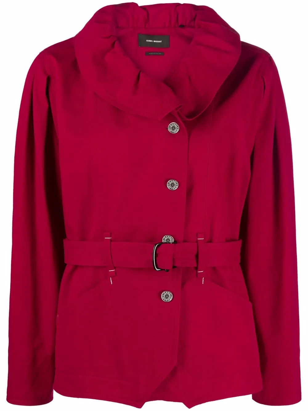 

Куртка Dipazo с широким воротником и поясом ISABEL MARANT, красный