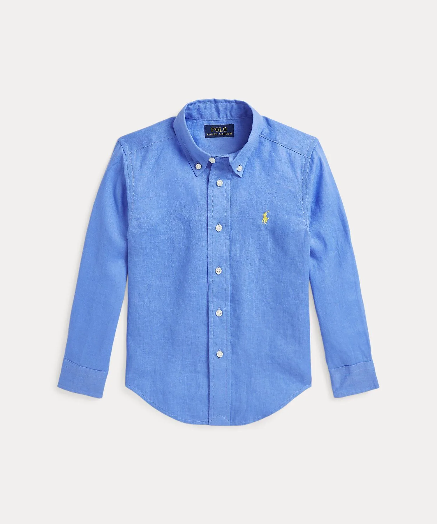 (Для мальчиков 2-7 лет) Льняная рубашка Polo Ralph Lauren, 430 Blue