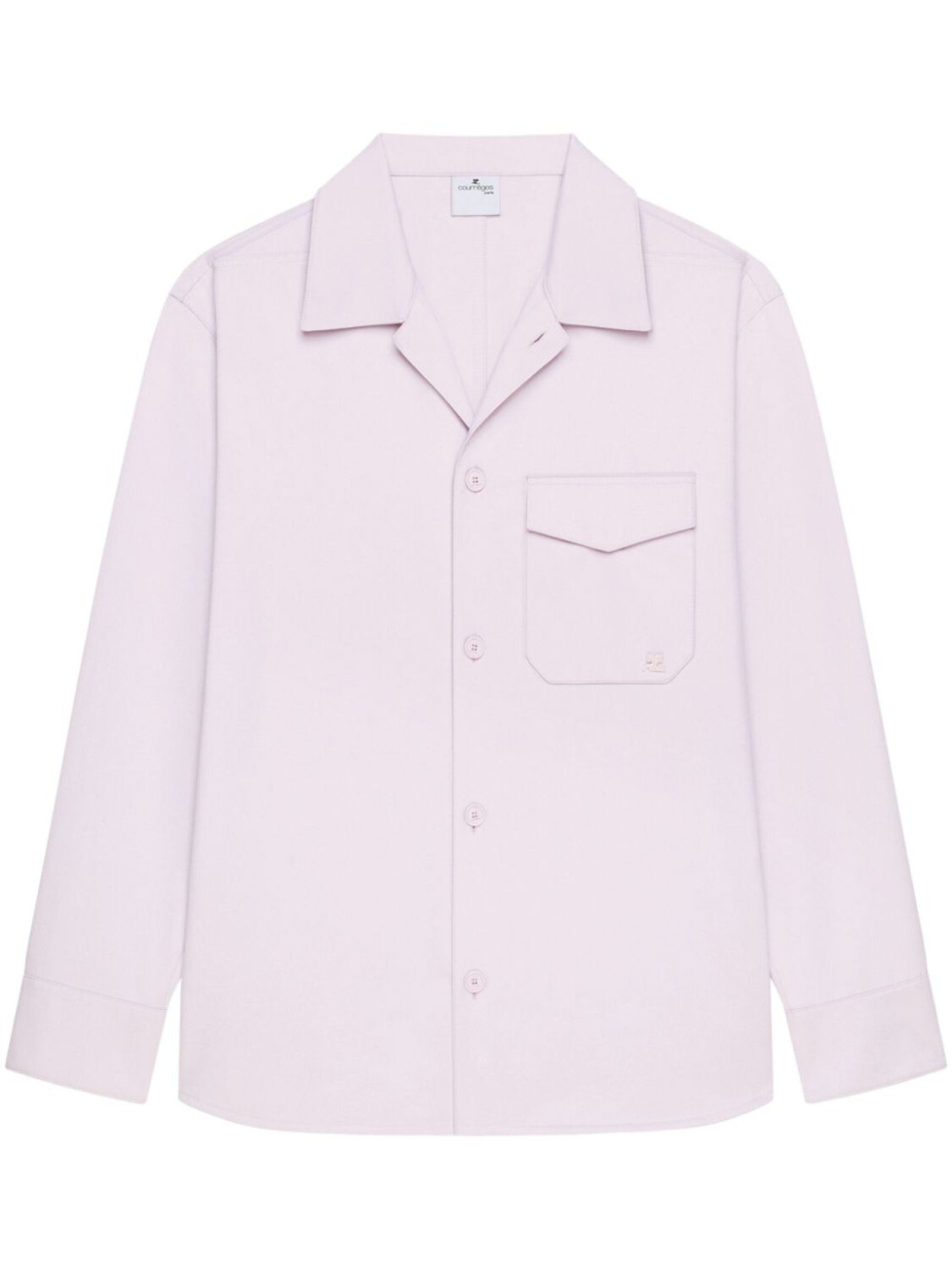 

Courrèges рубашка с нагрудным карманом, розовый