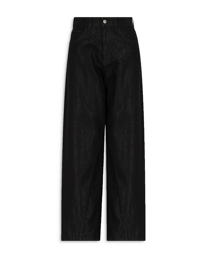 

Широкие брюки Emporio Armani, черный