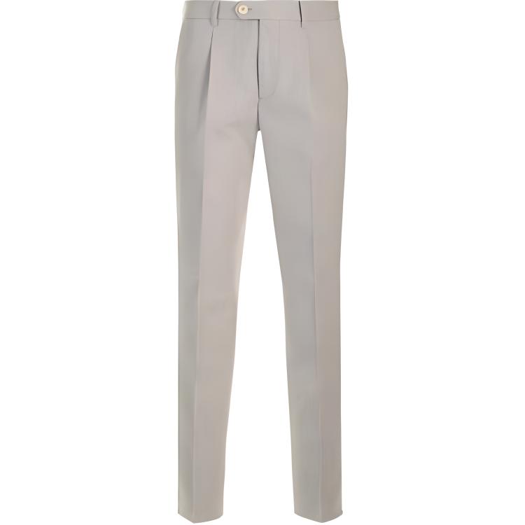 

Брюки с заутюженной стрелкой и сужающимися штанинами Brunello Cucinelli, светло-серый