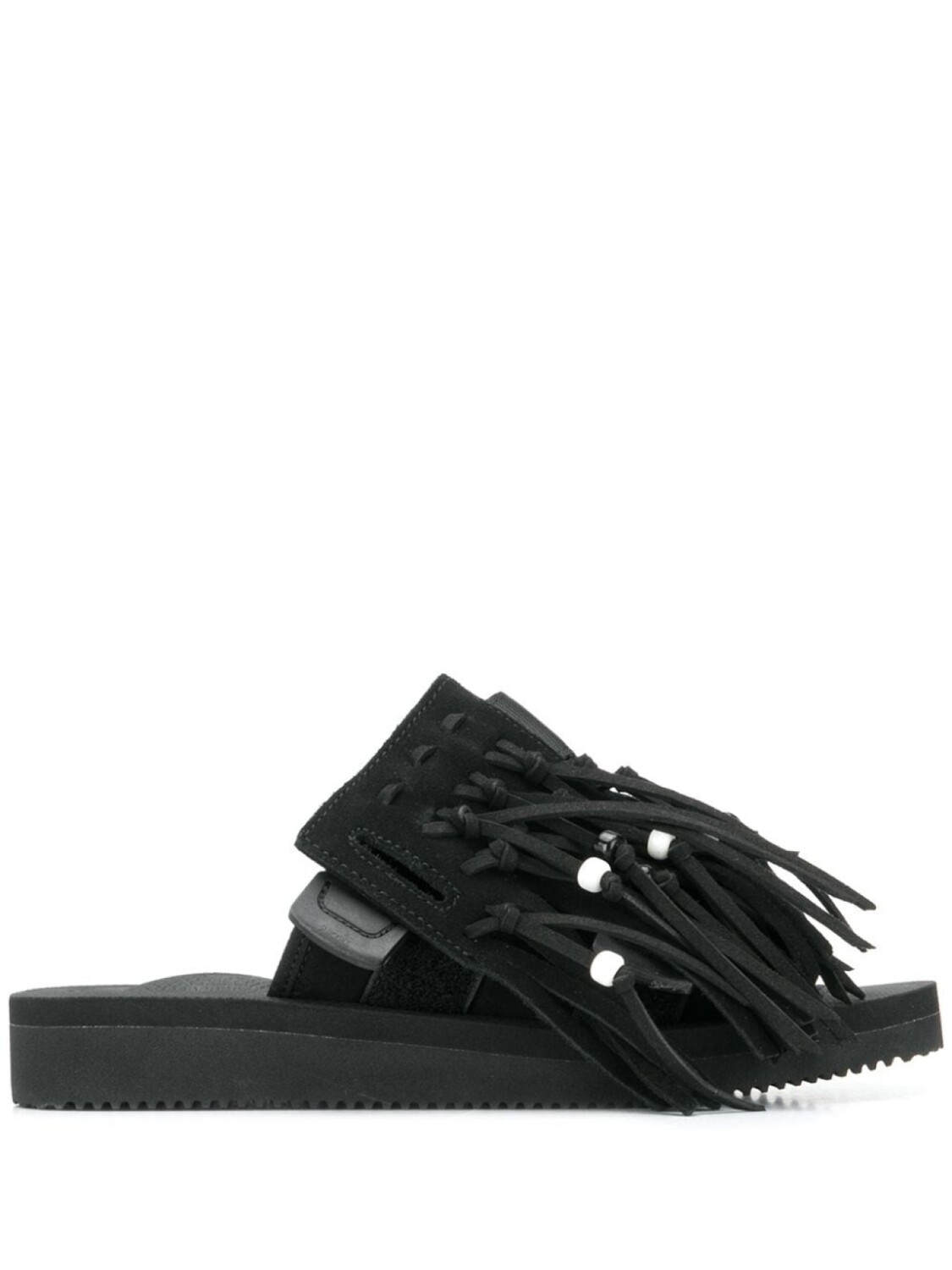 

Suicoke шлепанцы с кисточками, черный
