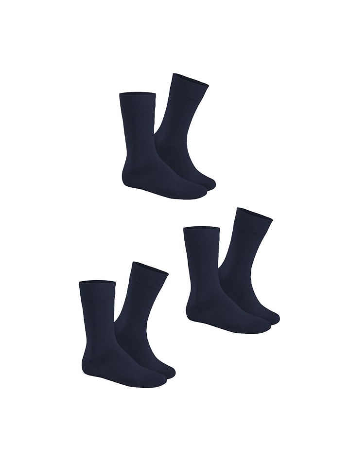 

Hudson Набор из 3 пар носков Simply³ темно-синего цвета