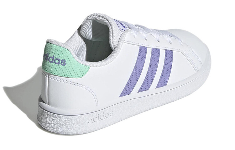 GRAND COURT Kids Скейтбординг Кроссовки Детские низкие белые/фиолетовые Adidas Neo — фото 4
