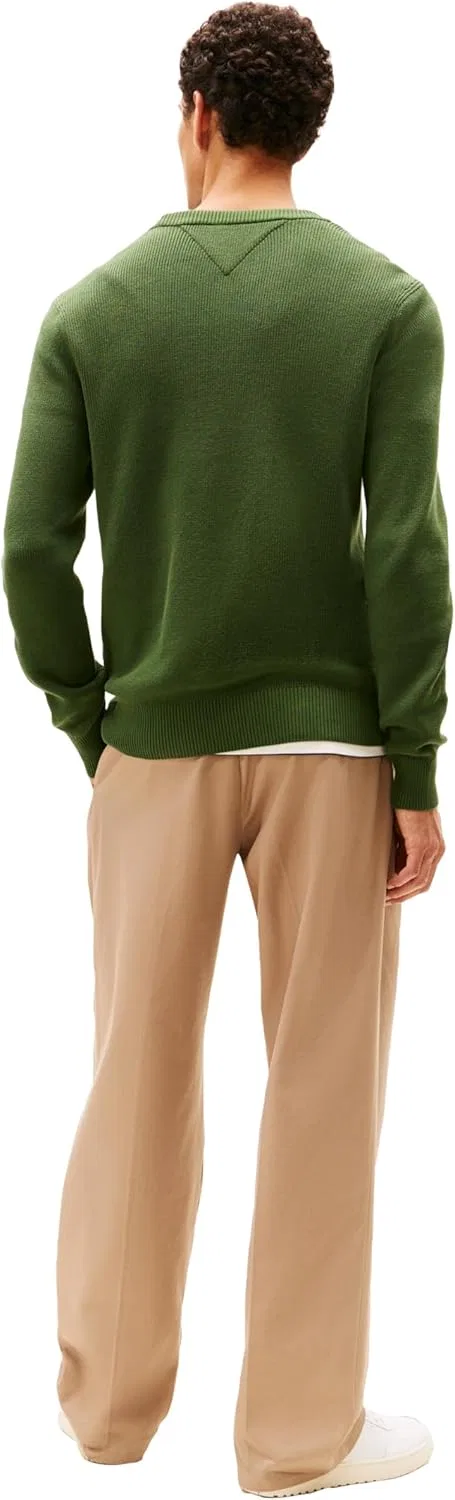 Tommy Hilfiger мужской легкий свитер-пуловер с принтом из хлопка, Mountain Pine — фото 4
