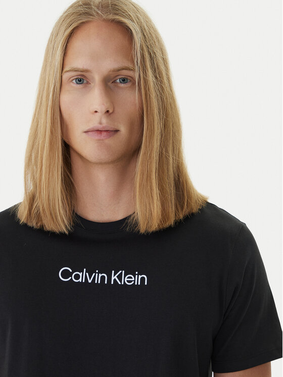 Футболка relaxed fit Logo 30s LV04LD230G Calvin Klein, черный — фото 4
