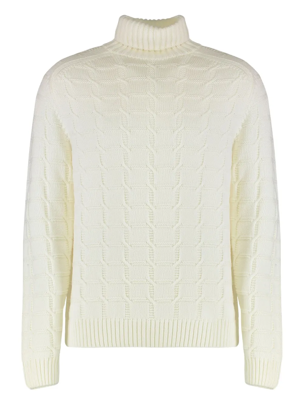 

Свитер с длинными рукавами и воротником-гольф Slowear, кремовый