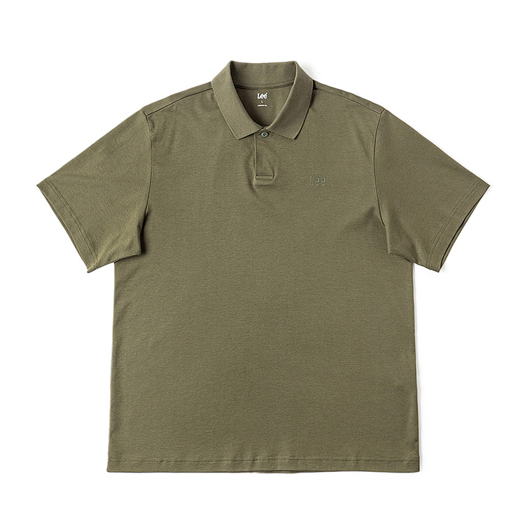 

Lee SS25 Футболка-поло мужская оливковый зеленый