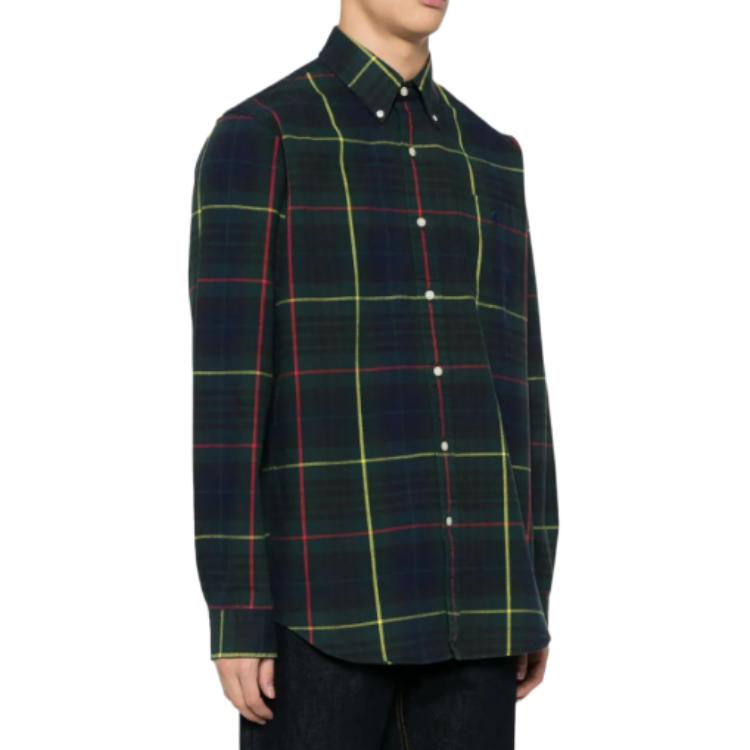 Клетчатая оксфордская рубашка Polo Ralph Lauren, темно-коричневый — фото 4