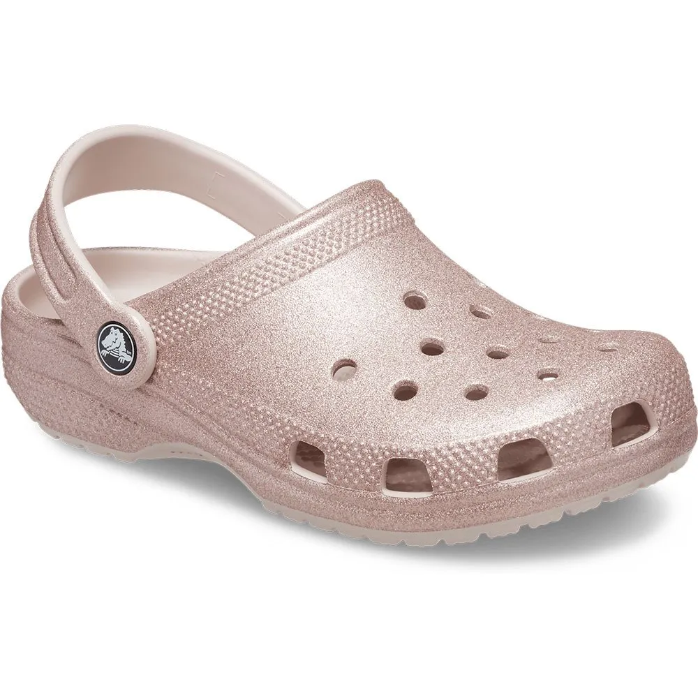 

Сабо Crocs Classic Glitter, золотой
