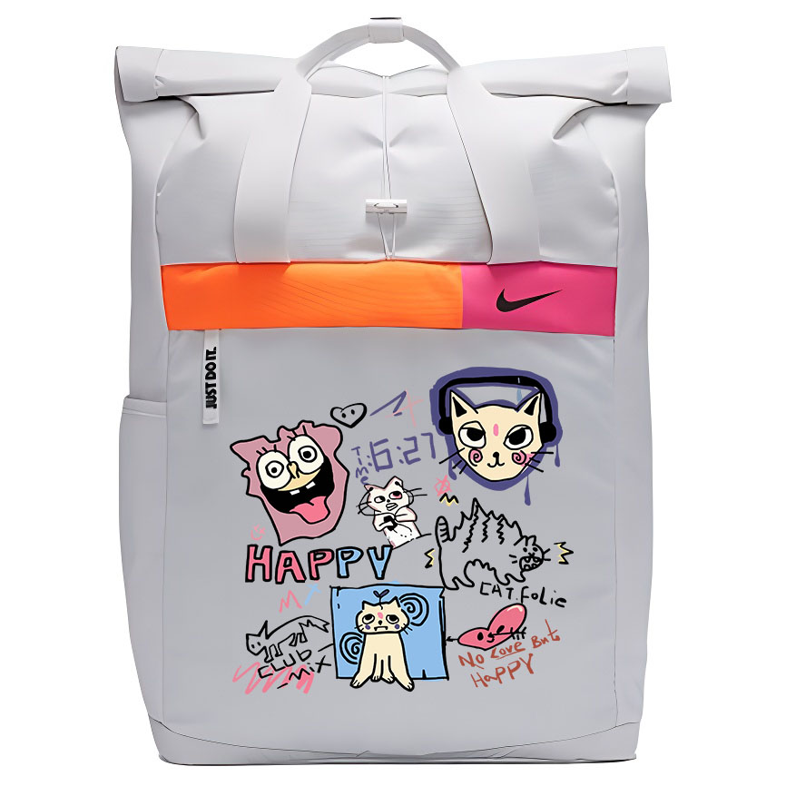 

Nike Тканевый рюкзак унисекс светло-серый, Arts Graffiti