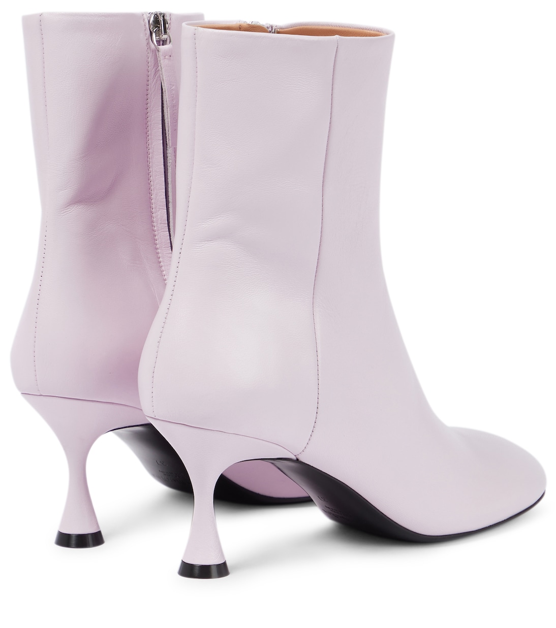 Кожаные ботильоны Acne Studios, Lilac Purple — фото 3