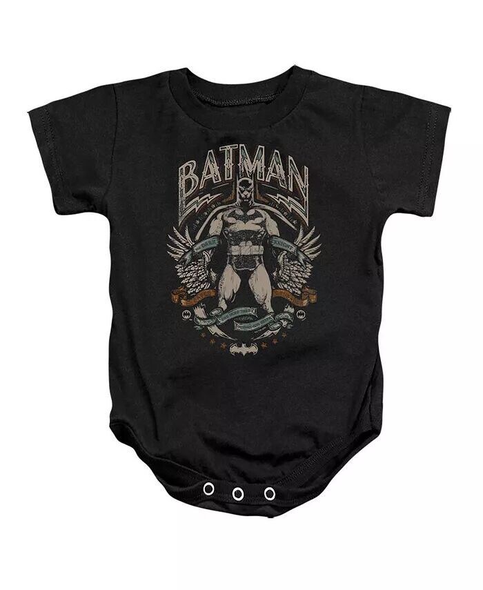 

Baby Girls Baby Gotham Hero в черном комбинезоне Batman, черный