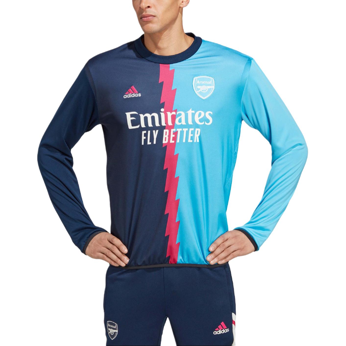 Adidas Футболка ArsenalAEROREADY Soccer Jerseys Men's Marine Blue/Sky Blue — фото 3