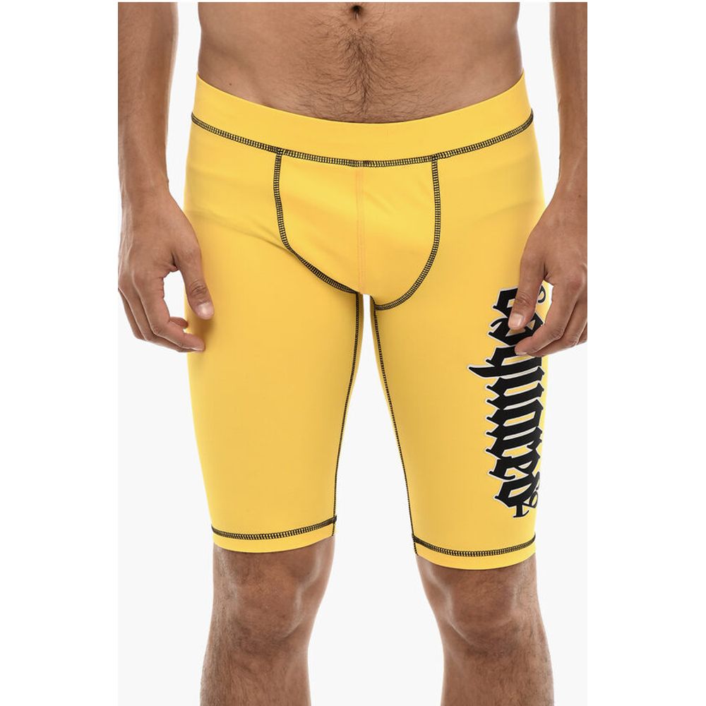 

Байкерские шорты GOTHIC с логотипом Dsquared2, Yellow