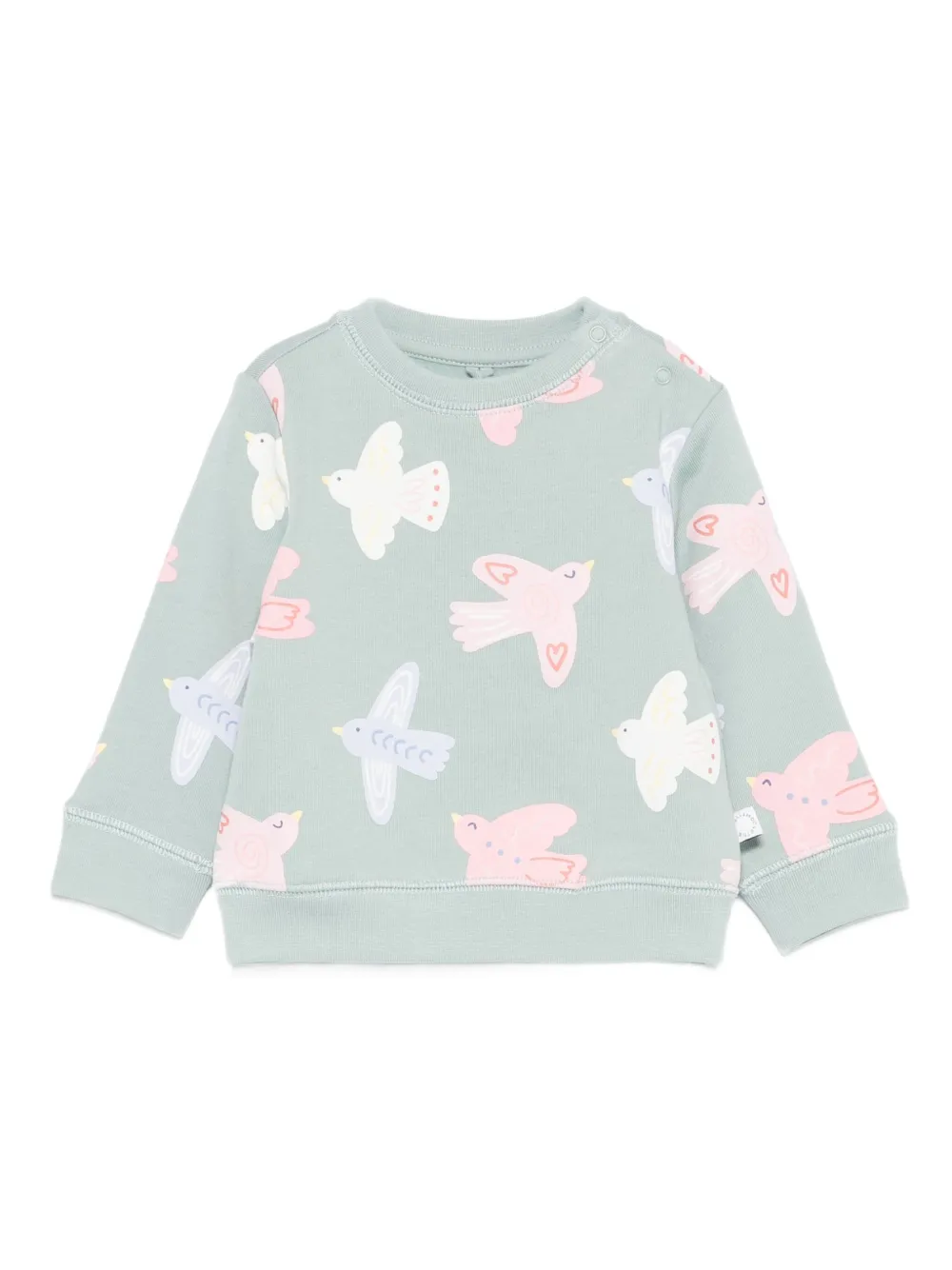 

Толстовка с птичьим принтом Stella McCartney Kids, зеленый