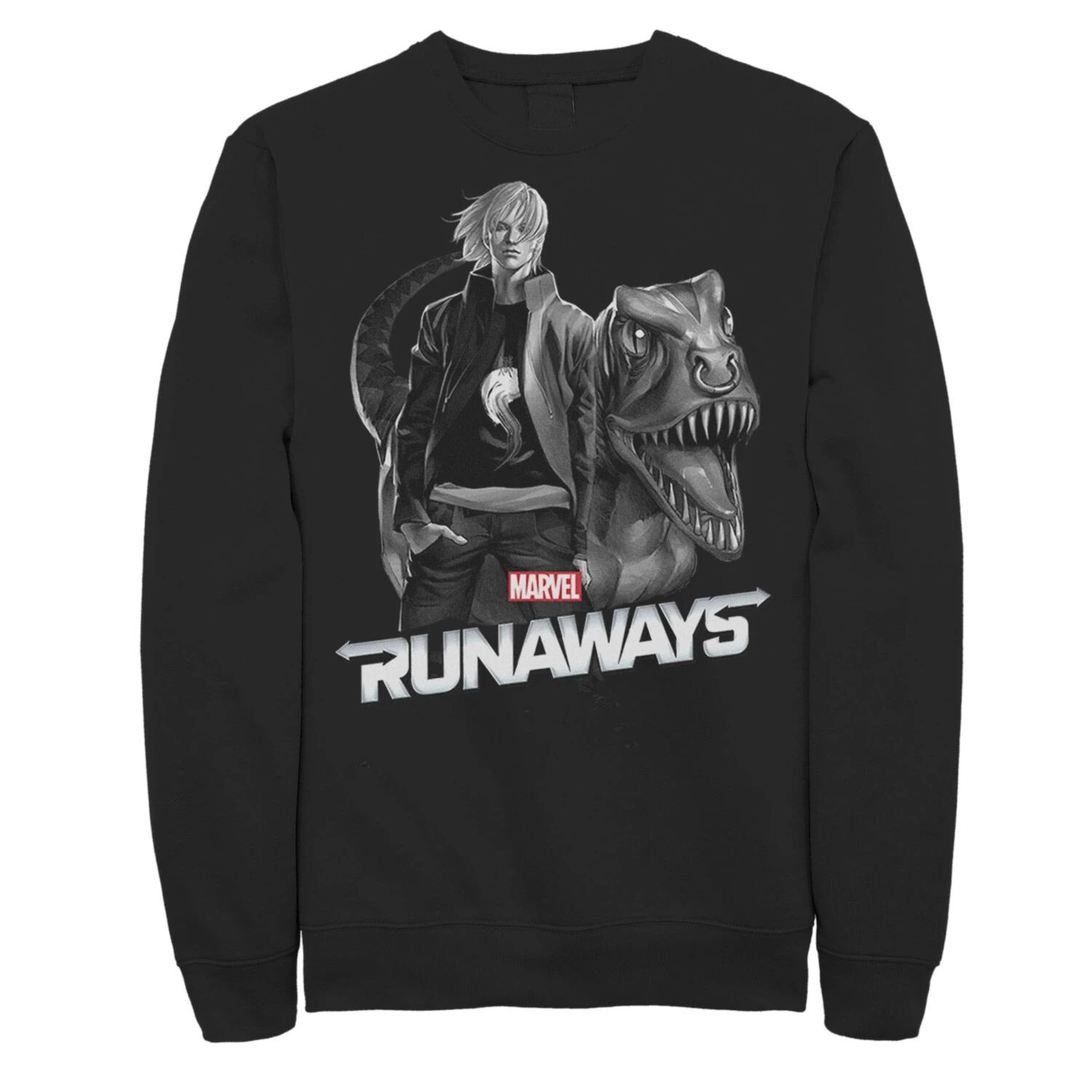 

Мужской флисовый пуловер с рисунком Runaways Chase Stein Dark Portrait Marvel