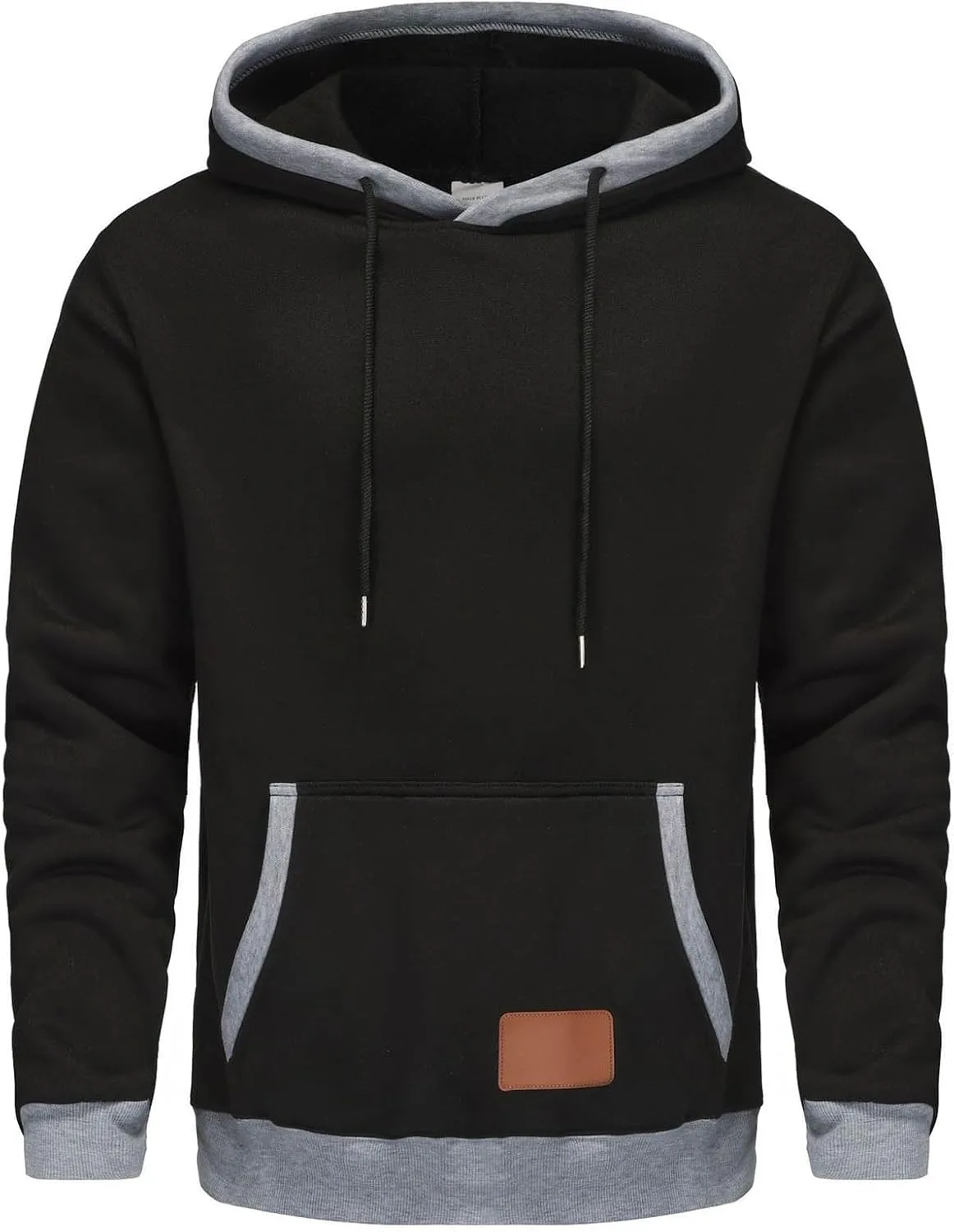 Толстовка с капюшоном на молнии, цветной блок, с карманом — фото 3